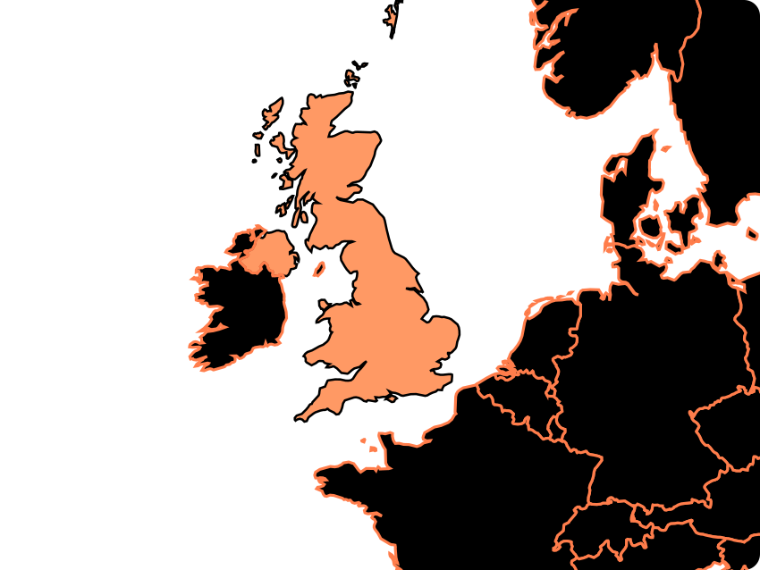 Mapa de Reino Unido